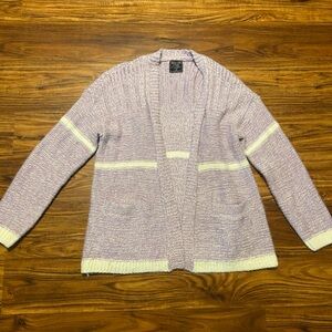 Abercrombie & Fitch Lilac and White Cardigan